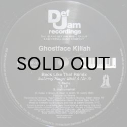 画像1: GHOSTFACE KILLAH / BACK LIKE THAT REMIX