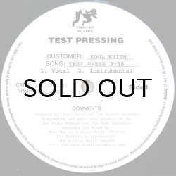 画像1: KOOL KEITH / TEST PRESS