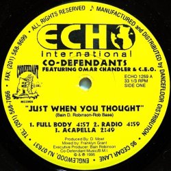 画像1: CO-DEFENDANTS / JUST WHEN YOU THOUGHT