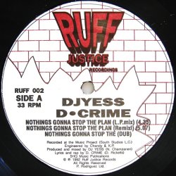 画像1: DJ YESS & D. CRIME / NOTHINGS GONNA STOP THE PLAN