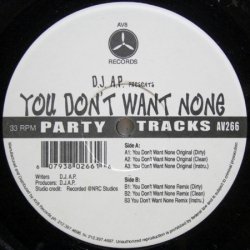 画像1: D.J. A.P. – You Don't Want None