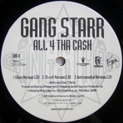 画像1: Gang Starr – All 4 Tha Ca$h / The ? Remainz