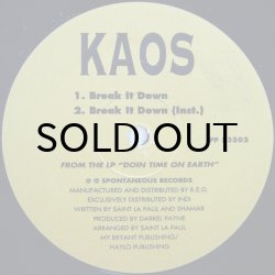 画像1: KAOS / BREAK IT DOWN