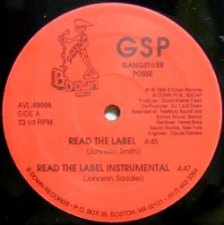 画像1: GANGSTARR POSSE / READ THE LABEL