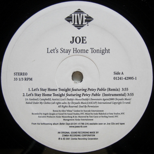 Joe – Let's Stay Home Tonight