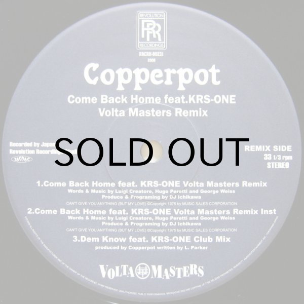 画像1: COPPERPOT / COME BACK HOME