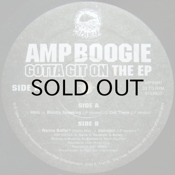 画像1: AMP BOOGIE / GOTTA GIT ON - THE EP