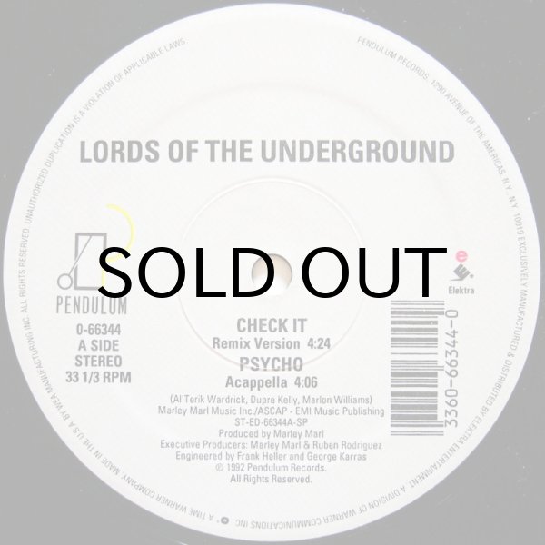 画像1: LORDS OF THE UNDERGROUND / CHECK IT