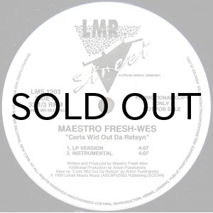 画像: MAESTRO FRESH WES / CERTS WID OUT DA RETSYN