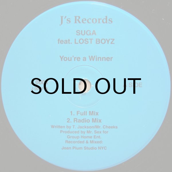画像1: SUGA feat. LOST BOYZ / YOU'RE A WINNER