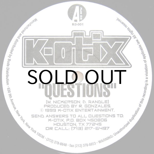 画像1: K-OTIX / QUESTIONS