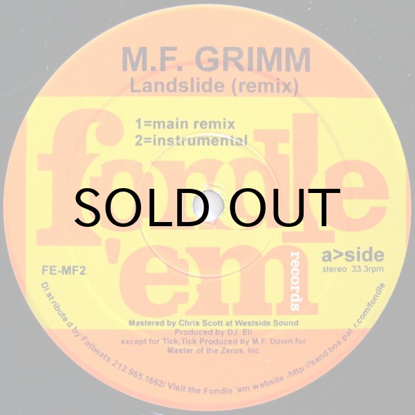 画像1: M.F. GRIMM / LANDSLIDE（REMIX）