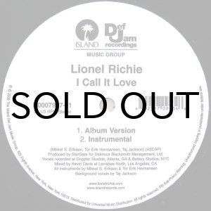 画像: LIONEL RICHIE / I CALL IT LOVE