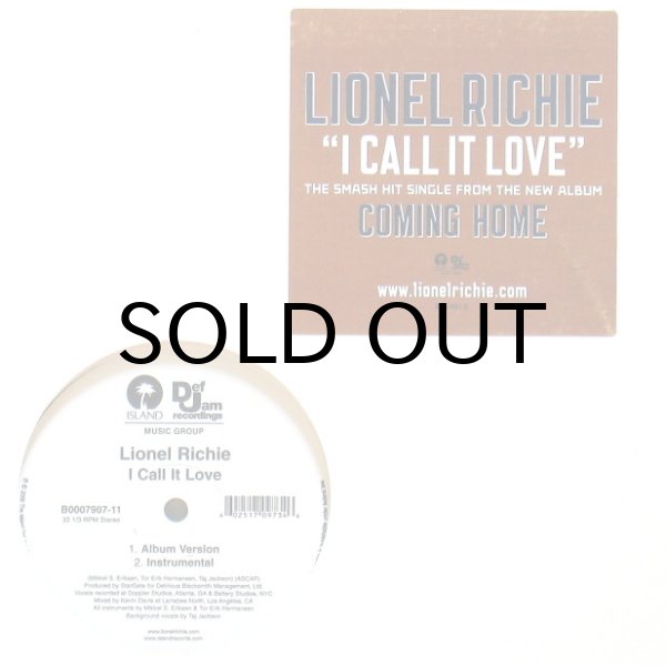 画像2: LIONEL RICHIE / I CALL IT LOVE