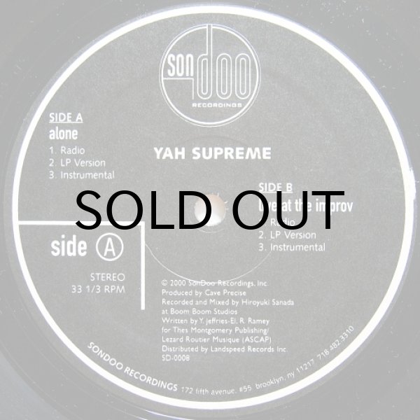 画像1: YAH SUPREME / ALONE