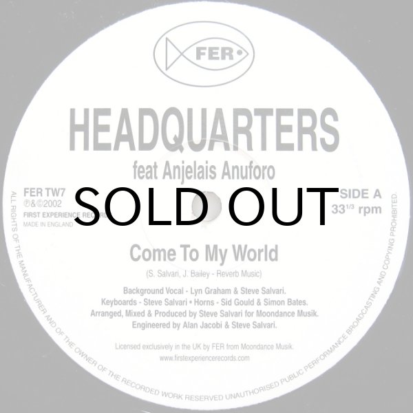 画像1: HEADQUARTERS / COME TO MY WORLD