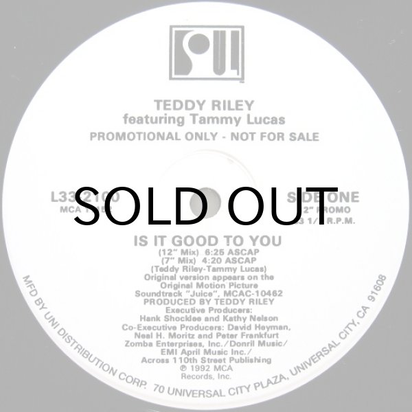 画像1: Teddy Riley featuring Tammy Lucas / Is It Good To You