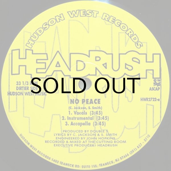 画像1: Headrush – No Peace / Run For Cover