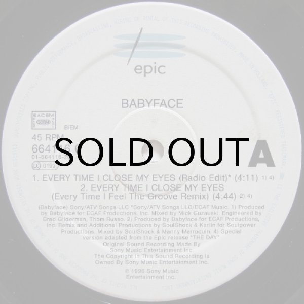 画像2: Babyface – Every Time I Close My Eyes