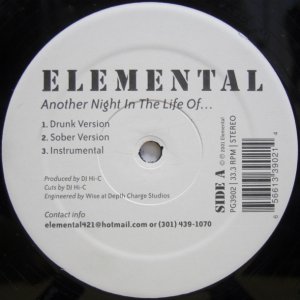 画像: Elemental ‎– Another Night In The Life Of...