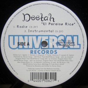 画像: Deetah ‎– El Paraiso Rico  