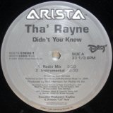 画像: Tha' Rayne – Didn't You Know