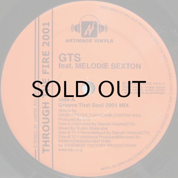 画像1: GTS feat. Melodie Sexton – Through The Fire 2001