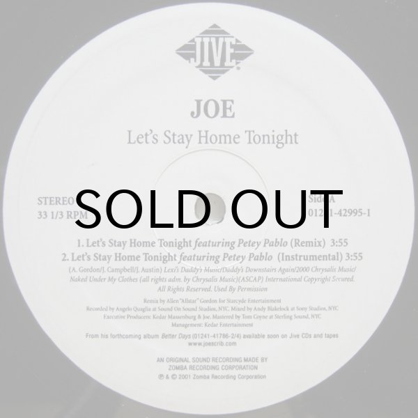 画像1: Joe – Let's Stay Home Tonight