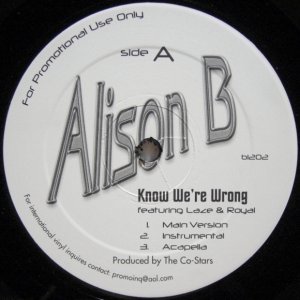 画像: Alison B - Know We're Wrong