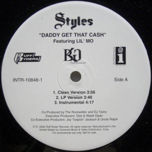 画像: Styles – Daddy Get That Cash