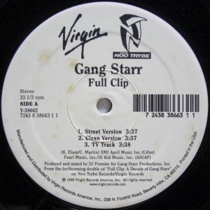 画像: Gang Starr - Full Clip / DWYCK