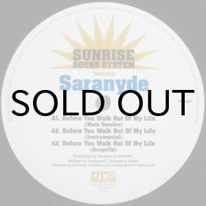 画像: Sunrise Sound System – Before You Walk Out Of My Life