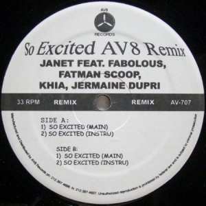 画像: Janet feat. Fabolous, Fatman Scoop, Khia, Jermaine Dupri – So Excited (AV8 Remix)