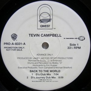 画像: Tevin Campbell – Back To The World