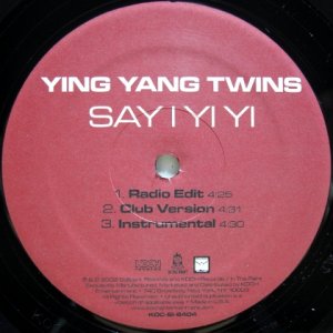 画像: Ying Yang Twins – Say I Yi Yi / Alley