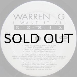 画像: Warren G – I Want It All (Remix) / We Got That