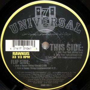 画像: 7 Universal – Talk That Talk / Aint A Damn Thing