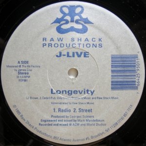 画像: J-Live – Longevity / Braggin' Writes