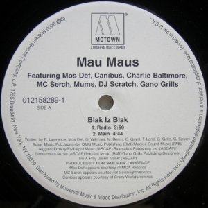 画像: Mau Maus – Blak Iz Blak