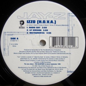 画像: Jay-Z – IZZO [H.O.V.A.] / You Don't Know