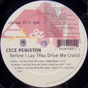 画像: CeCe Peniston – Before I Lay (You Drive Me Crazy) (The Grand Jury Remixes)
