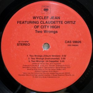 画像: Wyclef Jean featuring Claudette Ortiz – Two Wrongs