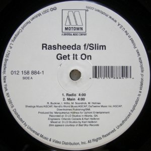 画像: Rasheeda f/ Slim – Get It On