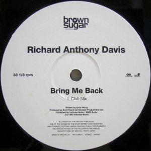 画像: Richard Anthony Davis – Bring Me Back