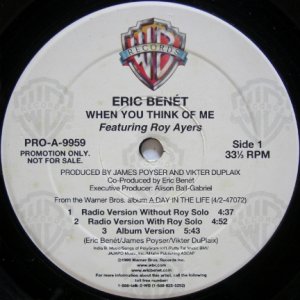 画像: Eric Benét – When You Think Of Me