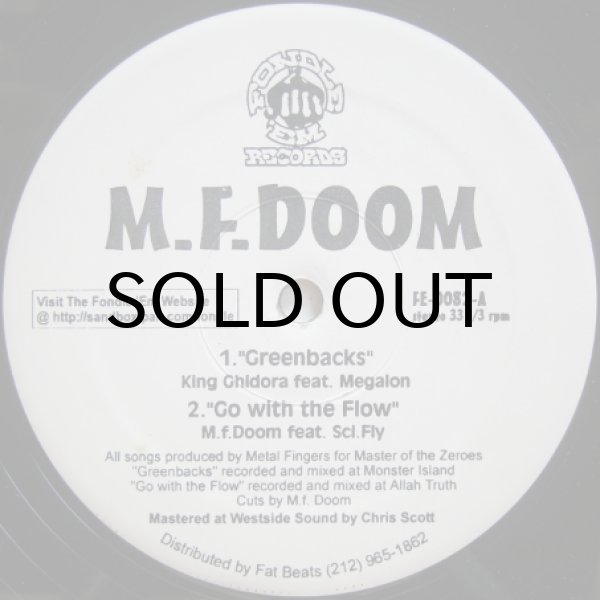 画像1: M.F. Doom – Greenbacks / Go With The Flow
