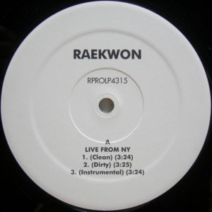画像: Raekwon – Live From New York / Power