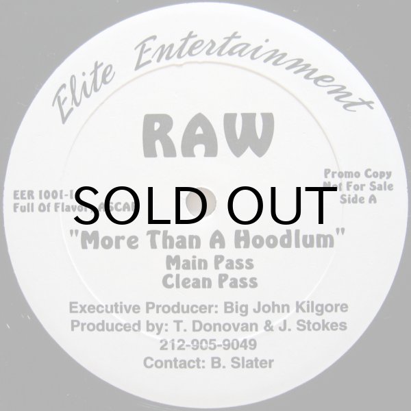 画像1: RAW / MORE THAN A HOODLUM
