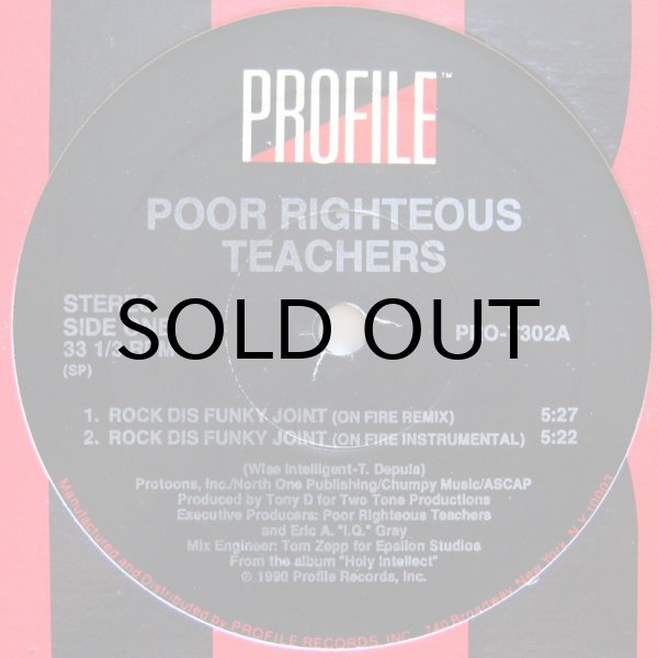 画像1: POOR RIGHTEOUS TEACHERS / ROCK DIS FUNKY JOINT