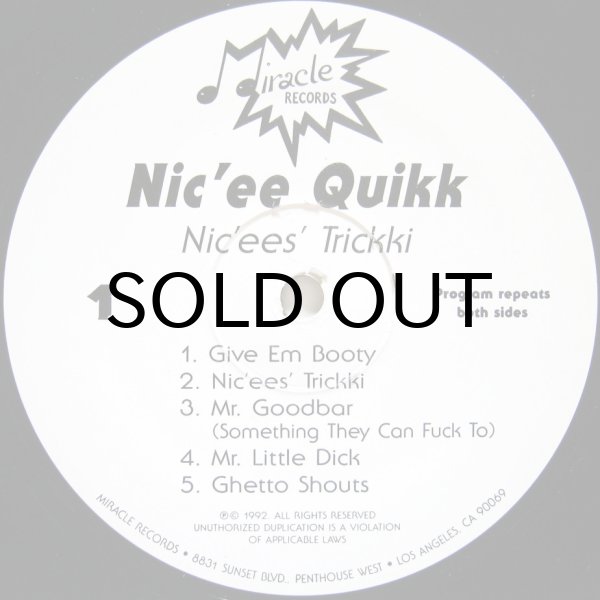 画像1: NIC'EE QUIKK / NIC'EES' TRICKKI